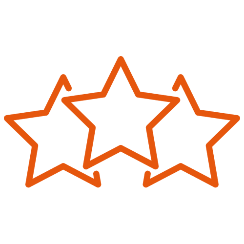 three stars icon